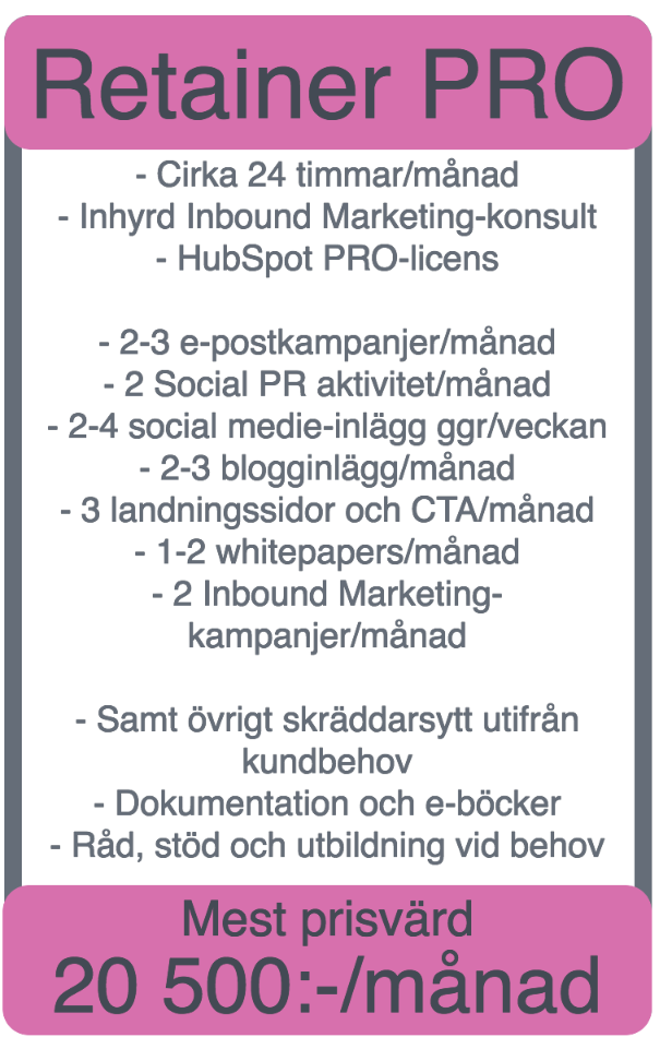 prislista marketinghouse pro